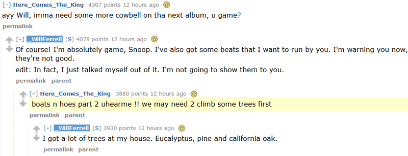 Illustration for article titled Will Ferrell's 'Ask Me Anything' on Reddit Is Pretty Great